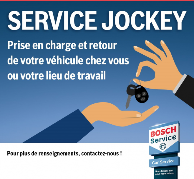 Pensez au service voiturier avec désinfection!
