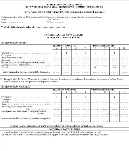attestation aménagement